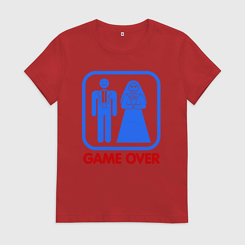 Женская футболка Game over / Красный – фото 1