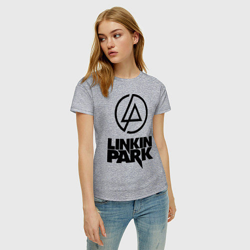 Женская футболка Linkin Park / Меланж – фото 3