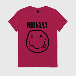 Футболка хлопковая женская Nirvana, цвет: маджента