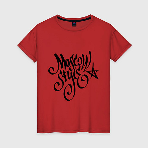 Женская футболка Moscow Star Style / Красный – фото 1