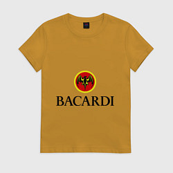 Футболка хлопковая женская Bacardi, цвет: горчичный
