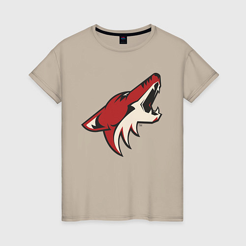 Женская футболка Phoenix Coyotes / Миндальный – фото 1