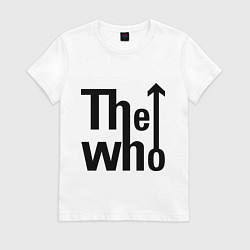 Футболка хлопковая женская The Who, цвет: белый