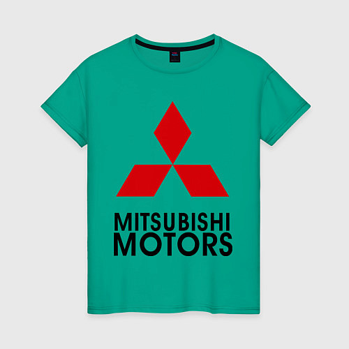 Женская футболка Mitsubishi / Зеленый – фото 1