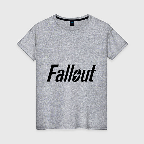 Женская футболка Fallout / Меланж – фото 1