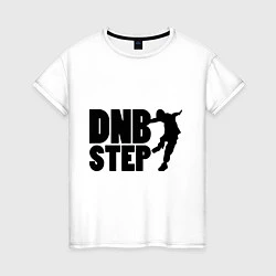 Футболка хлопковая женская DNB Step Dancer, цвет: белый