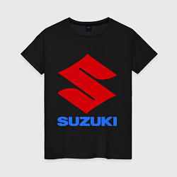 Футболка хлопковая женская Suzuki, цвет: черный