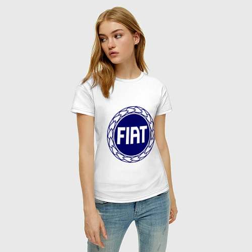 Женская футболка Fiat / Белый – фото 3