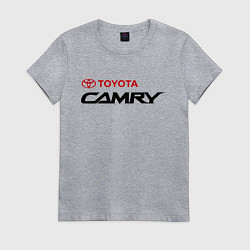 Футболка хлопковая женская Toyota Camry, цвет: меланж