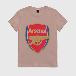 Футболка хлопковая женская Arsenal FC, цвет: пыльно-розовый