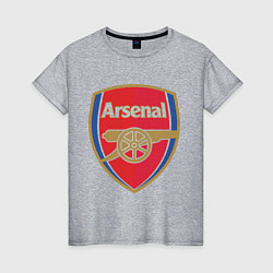 Футболка хлопковая женская Arsenal FC, цвет: меланж
