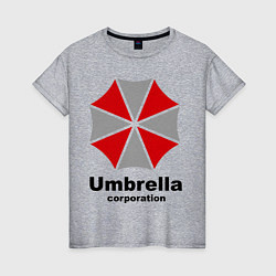 Футболка хлопковая женская Umbrella corporation, цвет: меланж