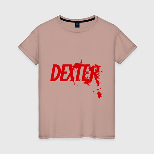 Женская футболка Dexter Blood / Пыльно-розовый – фото 1
