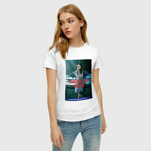 Женская футболка American Gods: Laura Moon / Белый – фото 3