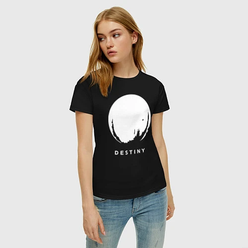 Женская футболка Destiny Planet / Черный – фото 3
