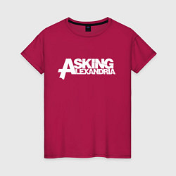 Футболка хлопковая женская Asking Alexandria, цвет: маджента