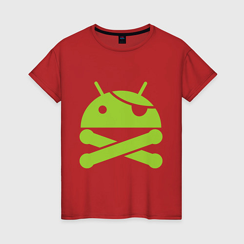 Женская футболка Android super user / Красный – фото 1