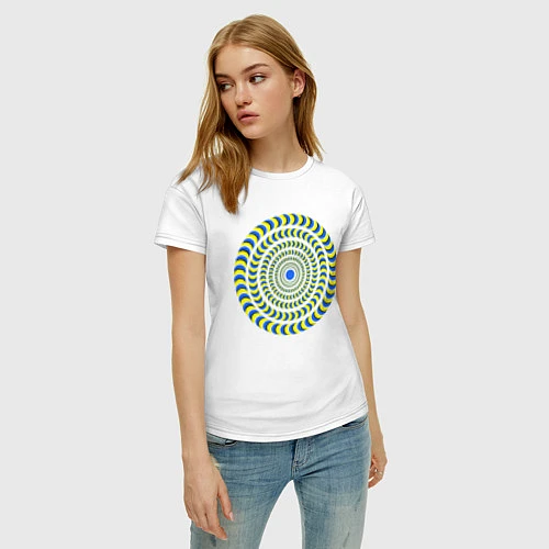 Женская футболка Психоделика полноцвет / Белый – фото 3