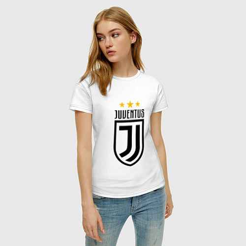 Женская футболка Juventus FC: 3 stars / Белый – фото 3