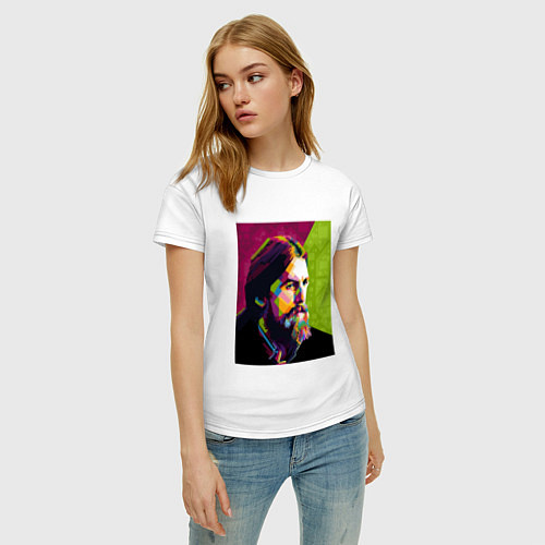 Женская футболка George Harrison: Polygons / Белый – фото 3
