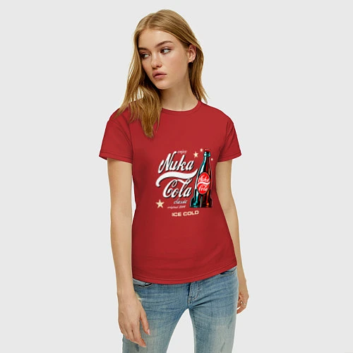 Женская футболка Nuka-Cola Enjoy / Красный – фото 3