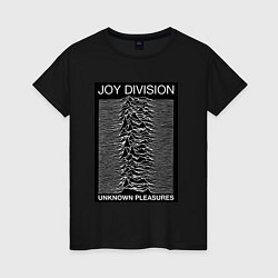 Футболка хлопковая женская Joy Division: Unknown Pleasures, цвет: черный