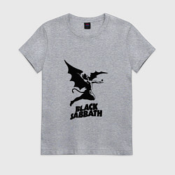 Футболка хлопковая женская Black Sabbath, цвет: меланж