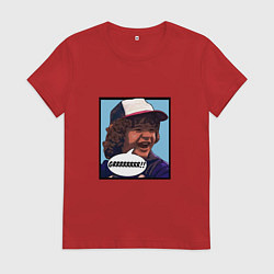 Футболка хлопковая женская Очень странные дела, цвет: красный