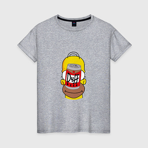 Женская футболка Duff Homer / Меланж – фото 1