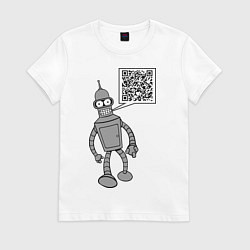 Футболка хлопковая женская Построю свой мир, цвет: белый