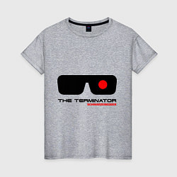 Футболка хлопковая женская The Terminator, цвет: меланж
