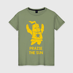 Футболка хлопковая женская Praise the Sun, цвет: авокадо