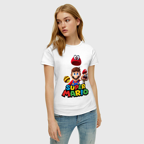 Женская футболка Super Mario / Белый – фото 3