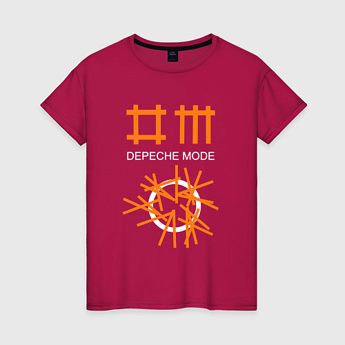 Женская футболка Depeche Mode: Orange Lines / Маджента – фото 1
