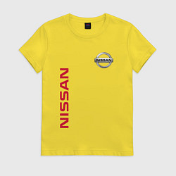 Футболка хлопковая женская Nissan Style, цвет: желтый