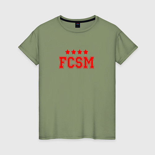 Женская футболка FCSM Club / Авокадо – фото 1