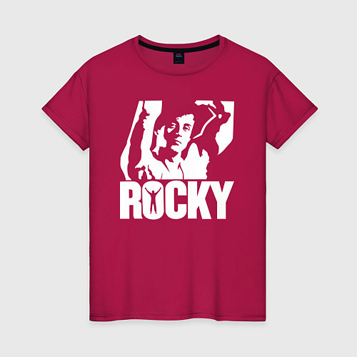 Женская футболка Rocky Balboa / Маджента – фото 1