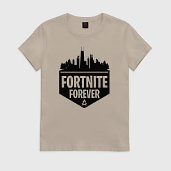 Футболка хлопковая женская Fortnite Forever, цвет: миндальный