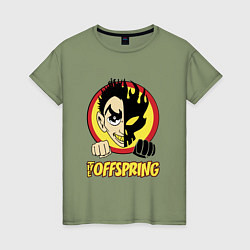 Футболка хлопковая женская The Offspring Boy, цвет: авокадо