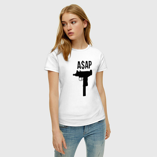 Женская футболка ASAP Gangster / Белый – фото 3