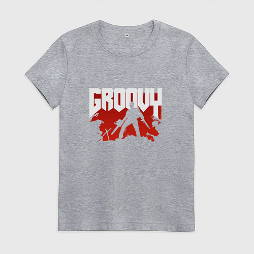 Женская футболка Evil Dead: Groovy / Меланж – фото 1