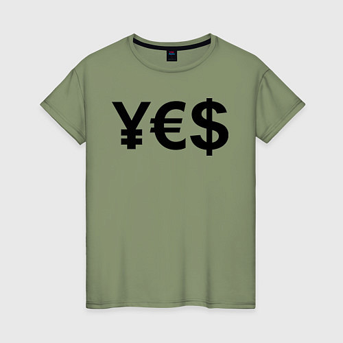 Женская футболка YE$ / Авокадо – фото 1