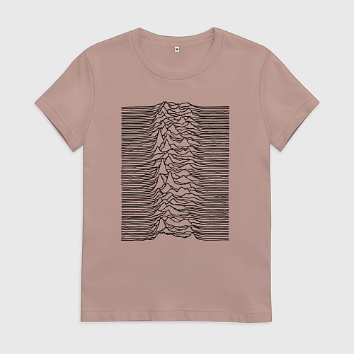 Женская футболка Unknown Pleasures / Пыльно-розовый – фото 1