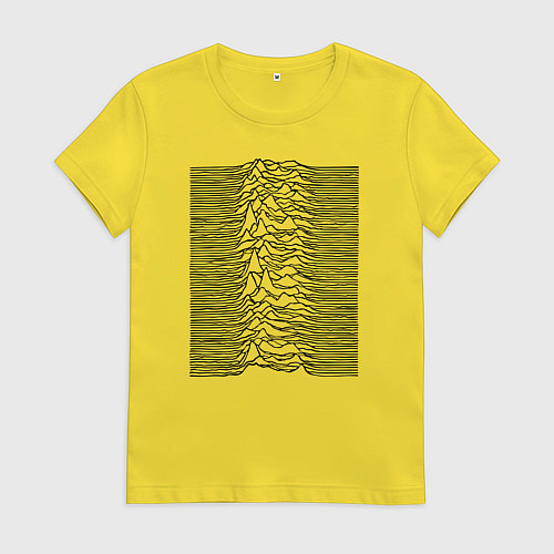 Женская футболка Unknown Pleasures / Желтый – фото 1