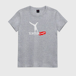 Футболка хлопковая женская Turnikman, цвет: меланж