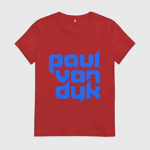 Женская футболка Paul van Dyk: Filled / Красный – фото 1