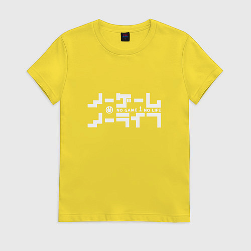 Женская футболка No Game No Life / Желтый – фото 1