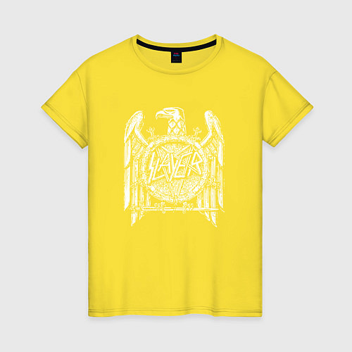 Женская футболка Slayer Eagle / Желтый – фото 1