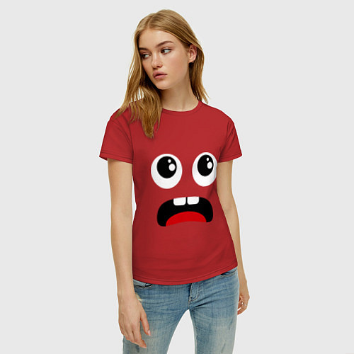 Женская футболка Я в шоке / Красный – фото 3