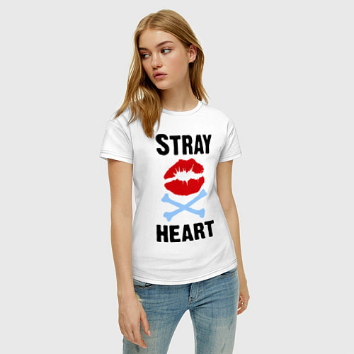 Женская футболка Stray heart / Белый – фото 3